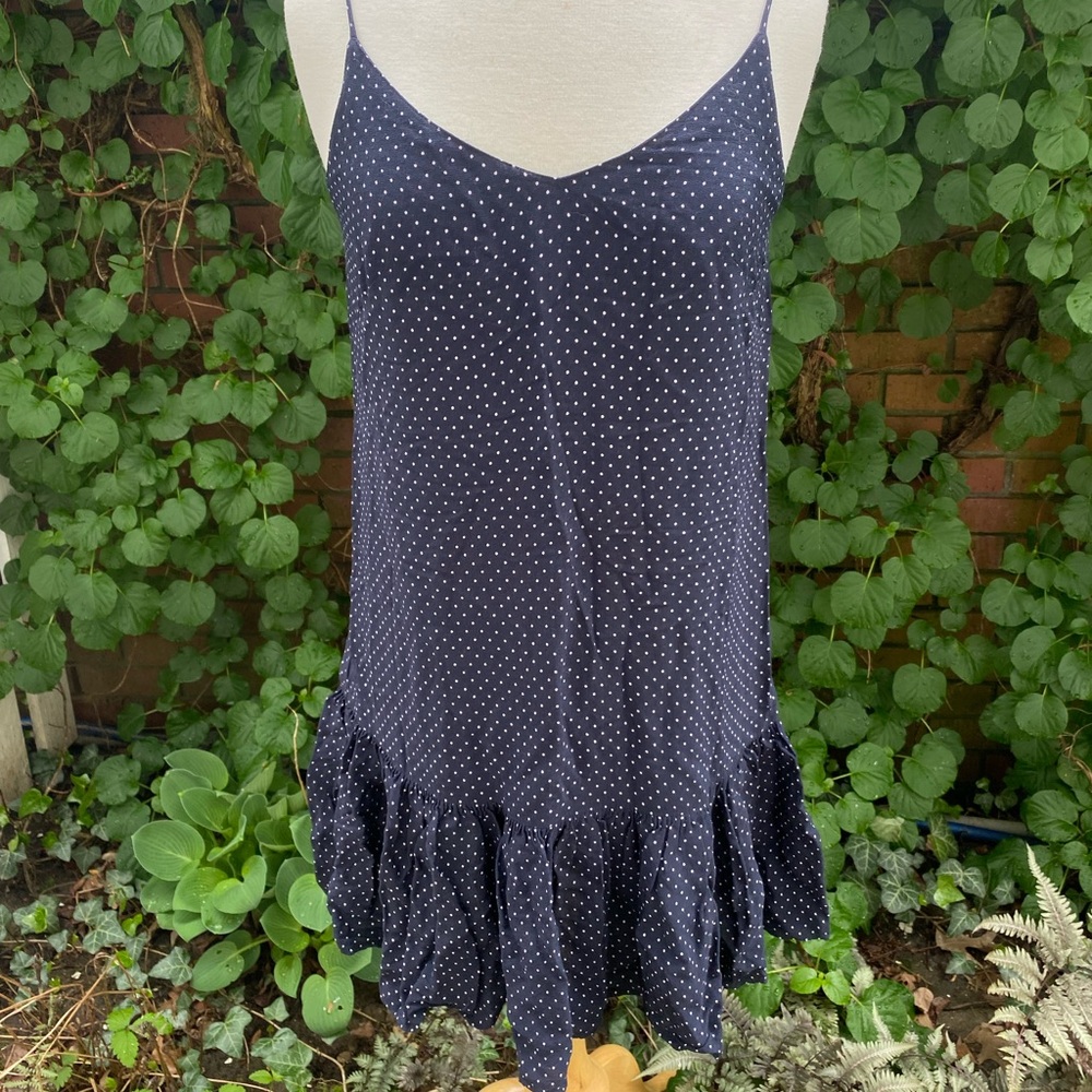 Loft navy polka dot dress ‼️